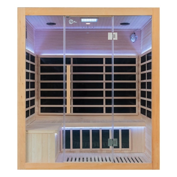 Sauna cu infrarosu full Carbon si terapie cromatica pentru 4 persoane EA4T 175 x 130 cm - Img 2
