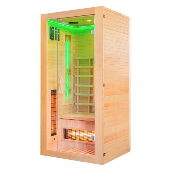 Sauna uscata cu infrarosu si cu piatra sarata pentru 1 persoana EA1RS 90 x 90 cm - Img 5