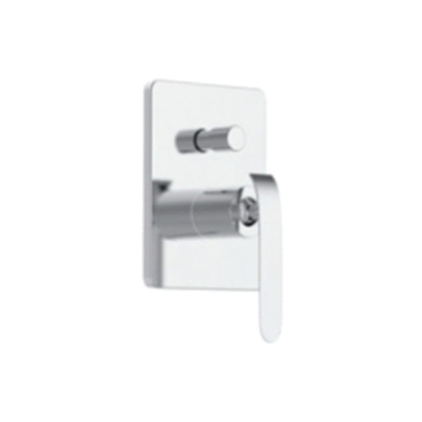 Set Baterie Dus 2 Functii PRO CONCEALED Crom, Montaj In Perete, Para Rotunda Tip Ploaie 20-40 Cm, 2 Functii De Curgere A Apei, Finisaj Crom - Img 3
