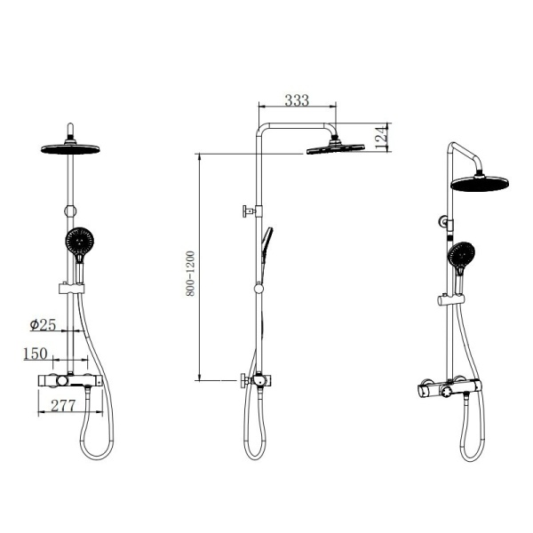 Set de dus incastrat PRO cu ecran LCD, Finisaj Auriu - Img 10