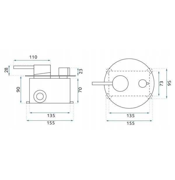 Set de dus incastrat Rea Argon Cupru periat + BOX - Img 6