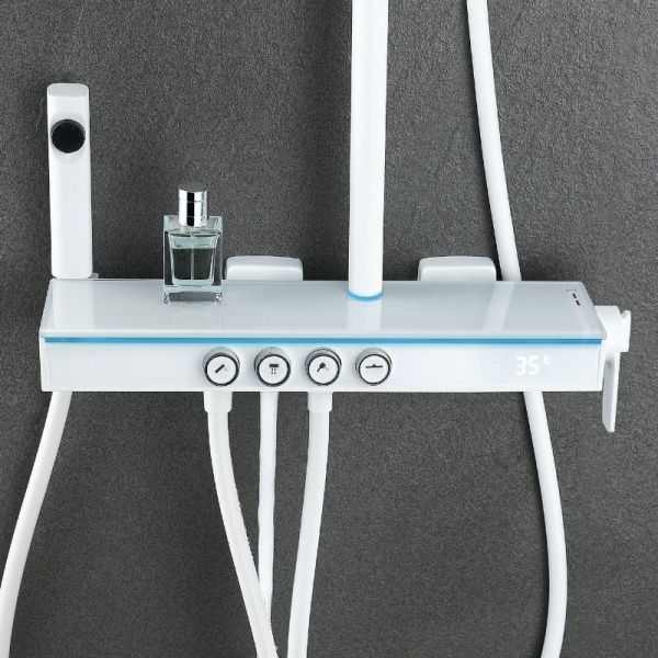 Set de dus PRO FAPPER, afisaj LCD, Culoare Alb - Img 4
