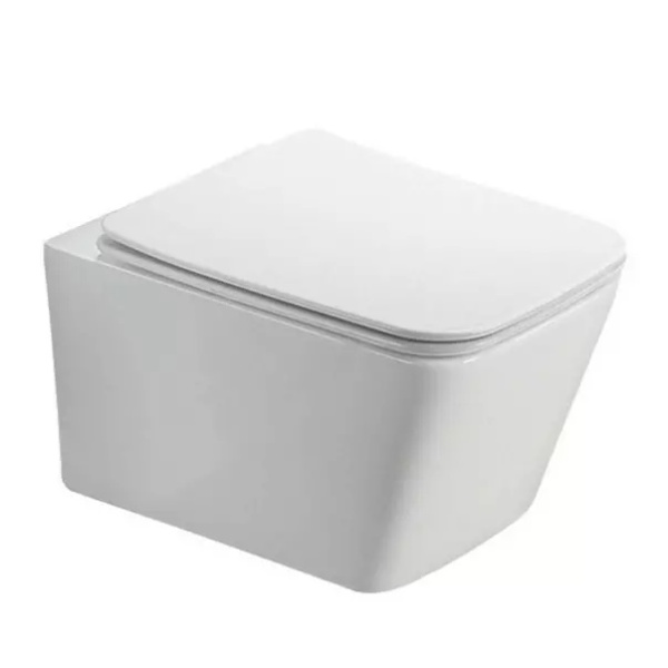 Set rezervor WC cu cadru incastrat Alcadrain AM101/1120 si clapeta M778 negru plus vas WC Fluminia Paris cu capac softclose FLMParisW+AM101/1120+M778 - Img 6