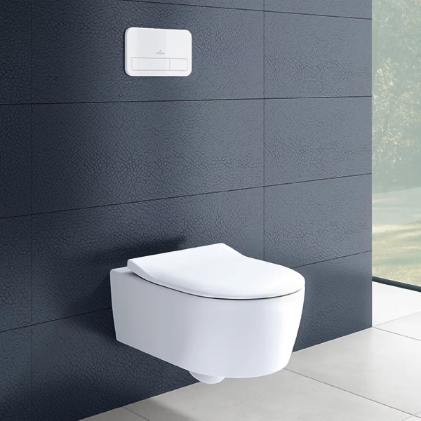Set vas wc suspendat Villeroy&amp;Boch Soul Direct Flush cu capac slim soft close - Img 2