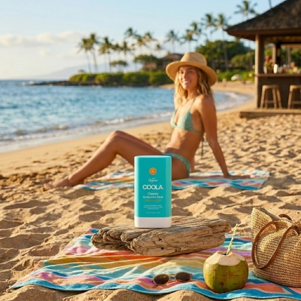 Stick de protectie solara COOLA, USA California, SPF 30, filtru UVA/UVB cu spectru larg si parfum de cocos, rezistent la apa - Img 6