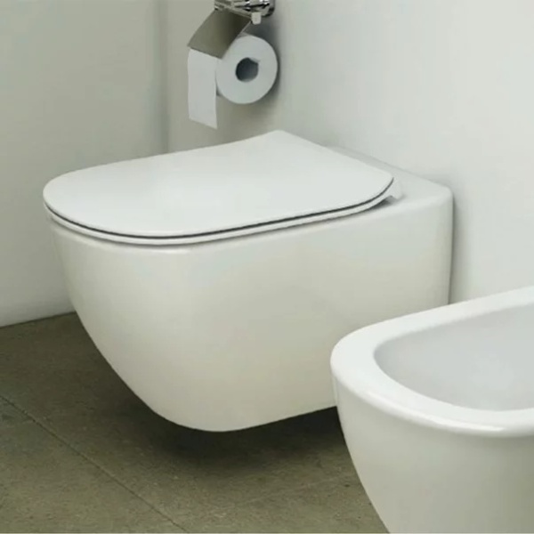 Vas de toaleta suspendat Ideal Standard Tesi Aquablade cu capac slim - Img 4