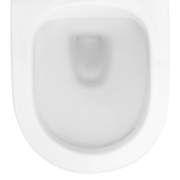 Vas WC REA CARLO FLAT MINI, Suspendat, Ceramica Sanitara, 49.5 x 37 x 35.5 cm, Scaun soft-close inclus, Alb - Img 4