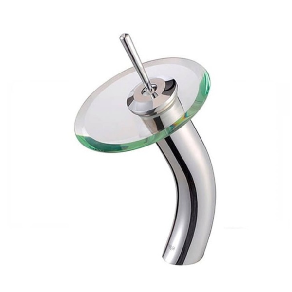 Baterie lavoar de Sticla PRO G002, Diverse Culori, Montaj pe blat, inaltime 30 cm, finisaj Negru Mat - Img 5