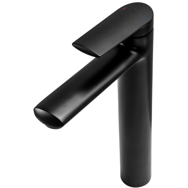 Baterie lavoar REA BUZZ HIGH BLACK, Montaj pe blat, inaltime 28 cm, finisaj Negru Mat - Img 2
