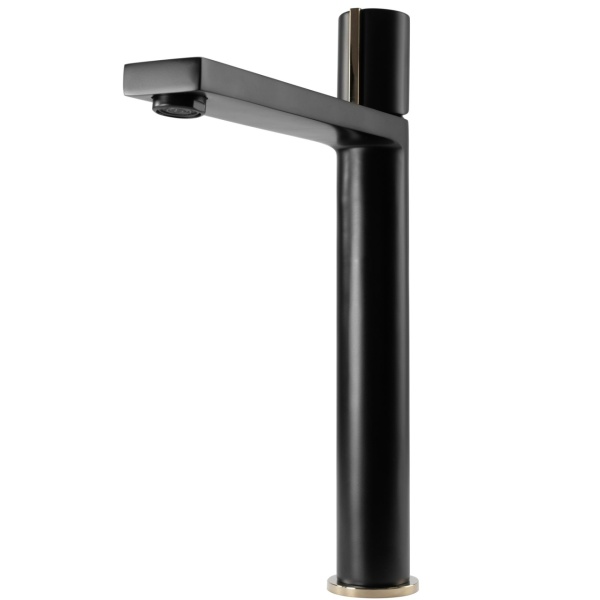 Baterie lavoar REA ICON BLACK, Inaltime 31 cm, finisaj Negru Mat - Img 5