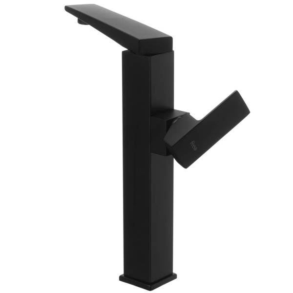 Baterie Lavoar REA LEVI BLACK HIGH, Montaj Pe Blat, Capat Fix, Monocomanda, Inaltime 29.5 Cm, Negru - Img 4