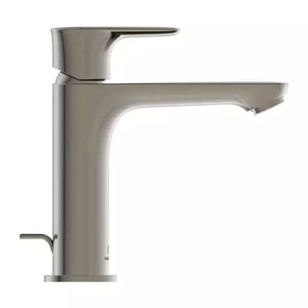 Baterie lavoar tip Grande Ideal Standard Connect Air BlueStart argintiu Silver Storm cu ventil metalic - Img 3