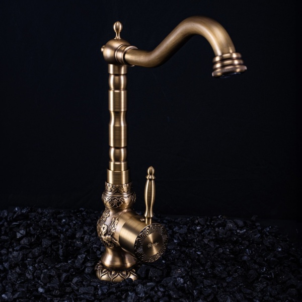 Baterie pentru baie/bucatarie REA Venice Antique Bronze - Img 3