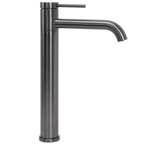 Baterie pentru baie REA Lungis, Design Modern, Culoare Gun Grey Super High - Img 4