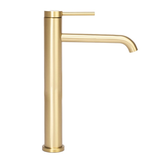 Baterie pentru lavoar REA Clif, Design Elegant, Culoare Gold Brush - Img 3