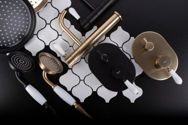 Baterie pentru lavoar Rea Serra Black Mat Low - Img 7