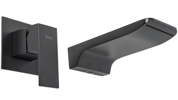 Baterie REA MASON Black, montaj incastrat in perete, finisaj Negru Mat - Img 5