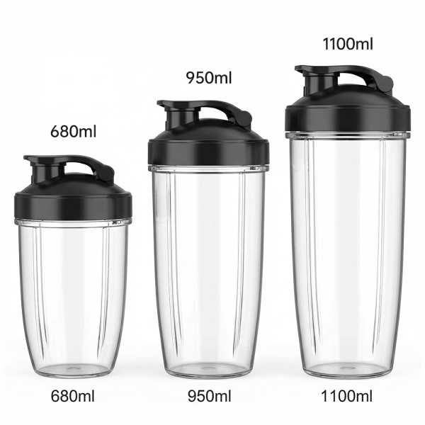 Blender Portabil SeveShop® 1200W 25000 RPM, Cu 3 Recipiente BPA Free 680ml 950ml 1100ml, 6 Lame Inox Si Rasnita 2 Taisuri, Sistem 2 In 1 Mixare Macinare, Protectie Supraincalzire, Ventuze Antialunecare, Design Compact, Negru - Img 9