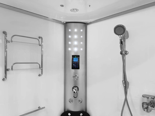 Cabina de dus 135x135x220cm, Sistem hidromasaj+ Functie sauna cu aburi+Cada de dus - Img 4