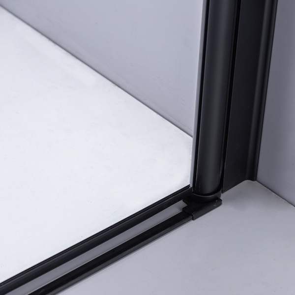 Cabina de dus BS05B Patrata 90x90cm, Design Modern Negru + Cada de dus Riko, Culoare Negru - Img 5