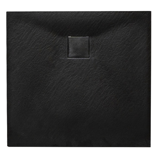 Cabina de dus BS11B Patrata 90x90cm, Design Modern +Cada de dus Riko, Culoare Negru - Img 5