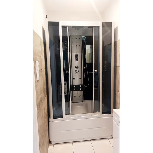 Cabina de dus Cu Hidromasaj si Sauna 120x85cm , Desing Modern - Img 2