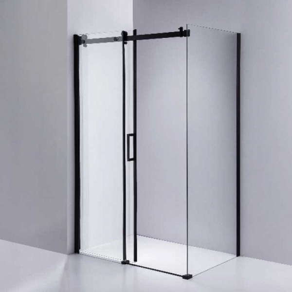 Cabina de dus Dreptunghiulara BS15B , Dimensiune 110x80cm, Culoare Negru - Img 5