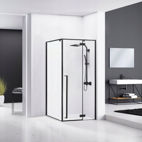 Cabina de dus Fargo, Dimensiune 120x90cm, Culoare Black Mat - Img 4