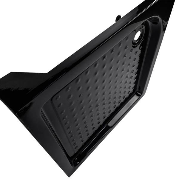 Cabina de dus KZ1390A patrata 80x80cm, Neagra+Cadita de dus SXL02A, Culoare Negru - Img 5