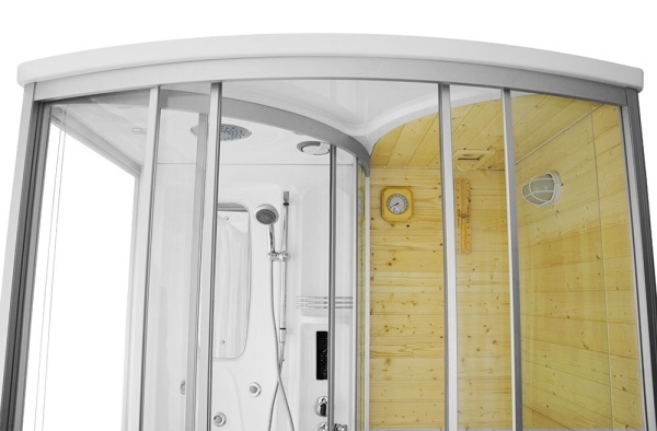 Cabina de dus multifunctionala MO-1706 TRIO , Sauna uscata, Sauna cu aburi si dus, 165x105x215 cm - Img 2