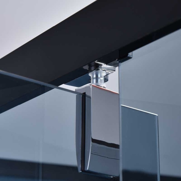 Cabina de dus patrata WSH306 , cu cadita de dus 90x90, Culoare Negru - Img 2
