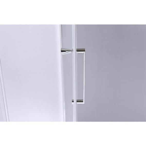 Cabina de dus Pentagonala KZ91B, Dimensiune 90x90cm, Culoare Crom - Img 6