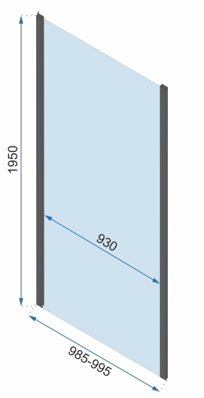 Cabina dus De colt Rapid Fold, Dimensiune 90x100cm, Culoare Gold - Img 5
