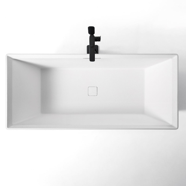 Cada de baie, Autoportanta, Dimensiune 170x75x60cm, Strat Abraziv, Culoare Alb - Img 6