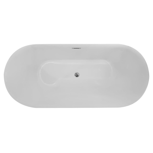 Cada de baie Freestanding 170x75x58cm, Design Modern ,Culoare Alb - Img 2