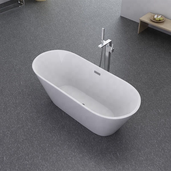 Cada de baie Freestanding 170x80x58cm, Design Modern , Culoare Alb - Img 4