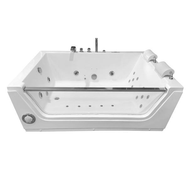Cada de baie spa cu hidromasaj pentru 2 persoane 176X121X61CM alba - Img 4
