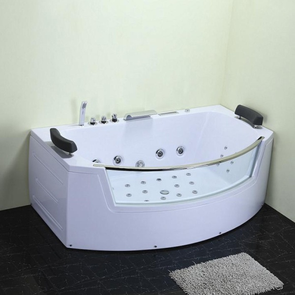 Cada de baie SUPREMA 664H, Cu hidromasaj si incalzitor de apa 185x110cm, Culoare Alb - Img 2