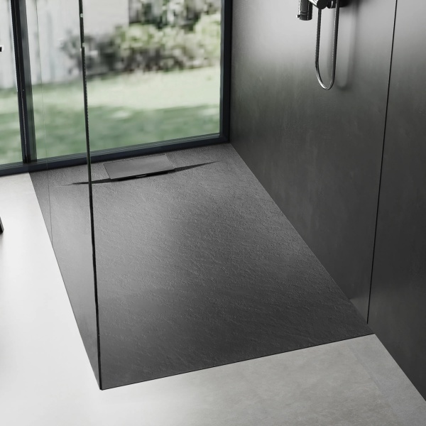 Cadita de dus Bazalt Black 90x120 - Img 7