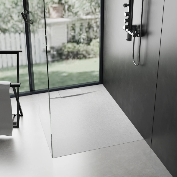 Cadita de dus Bazalt White 90x90 - Img 10