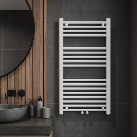 Calorifer vertical Corso-WH-2 pentru baie 90x50, alb - Img 5