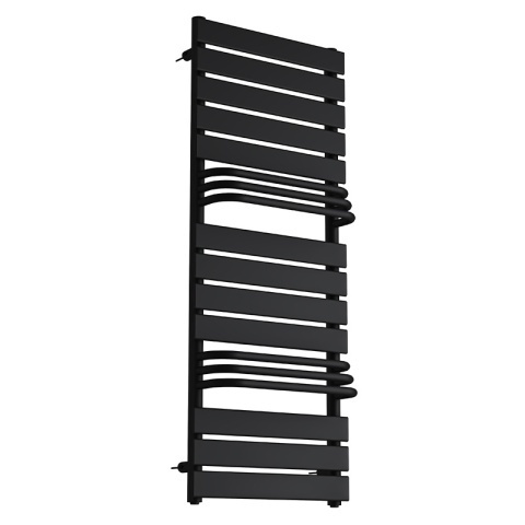 Calorifer vertical Fuego-Blu pentru baie 128x50, negru - Img 7