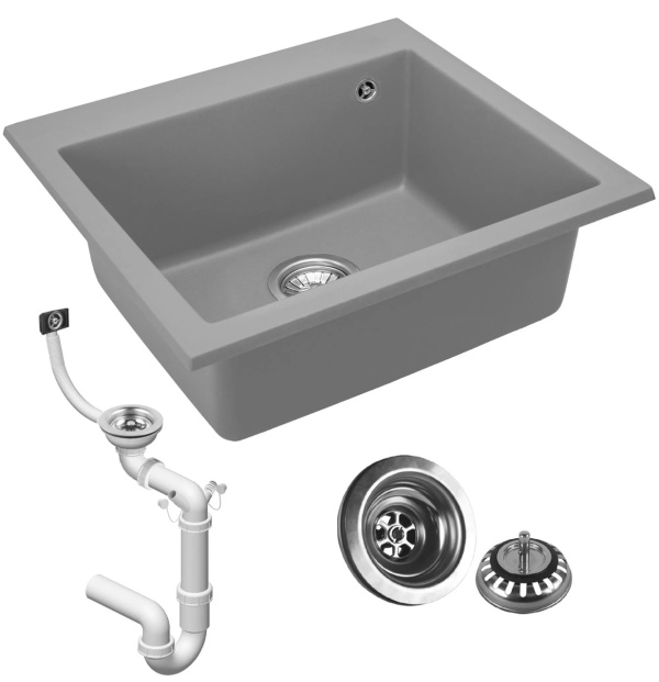 Chiuveta bucatarie Granit West XL grey - Img 4