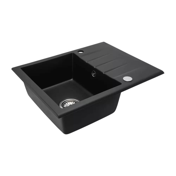 Chiuveta bucatarie Rea NORTH black metalic 60x49 cm - Img 7