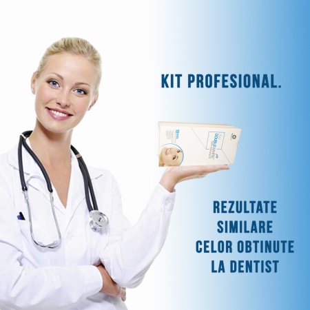 Kit pentru albirea dintilor, NeoSimply, Aparat cu 5xLED, Gel de albire fara peroxid (3 seringi de 3ml), Gutiera - Img 4