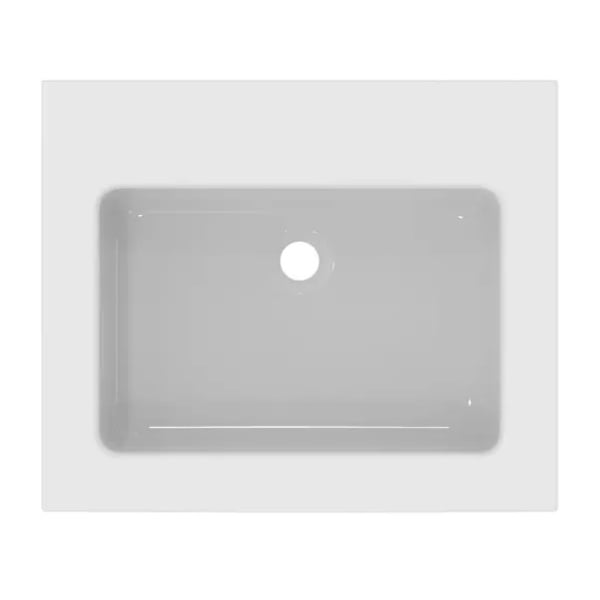 Lavoar pe mobilier Ideal Standard Atelier Extra alb lucios cu orificiu preaplin 61 cm - Img 4