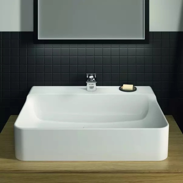 Lavoar suspendat Ideal Standard Atelier Conca 60 cm alb lucios cu orificiu baterie - Img 8