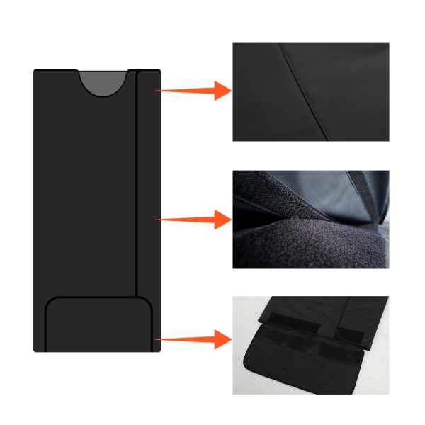 Patura de Sauna, SeveShop, Terapie Infrarosu Fir, Panou Control LED Timer 60 min, incalzire Reglabila, PVC Impermeabil Anti-Transpiratie, Pliabila/Ruleaza pentru Depozitare, Geanta Transport Inclusa, Ajuta Detox si Slabire, Culoarea Negru - Img 5