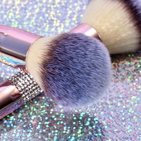 Set 14 pensule pentru machiaj ODISSEY LIFE®, suport pentru pensule, pensule premium profesional make-up, Luxury Crystal-Rose - Img 5