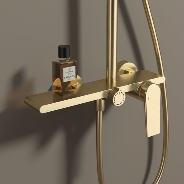 Set de dus AMANDA, Cu trei functii, Design modern , Culoare Brushed Gold - Img 6